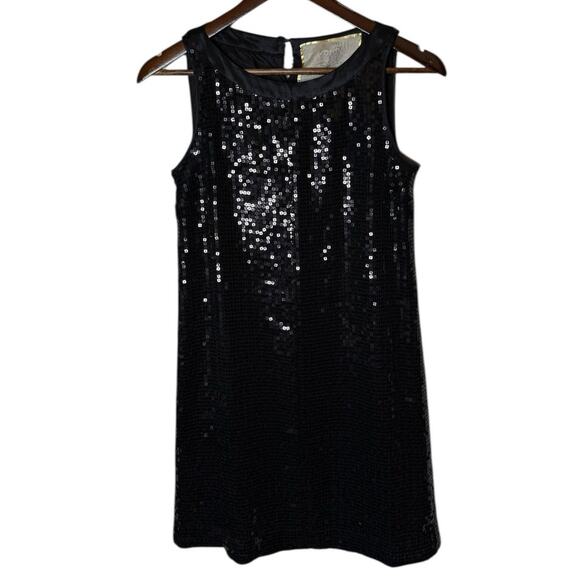 For Love and Liberty Johnny Was Sequin Mini Dress Black Sleeveless size XS - Picture 6 of 6